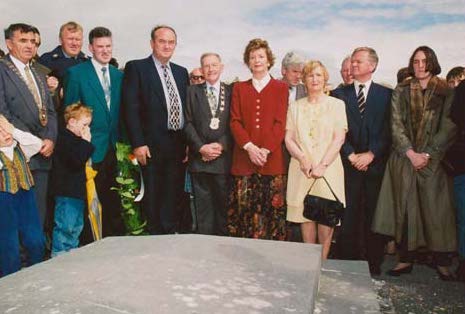 President Mary Robinson at the grave of Michael Davitt June 1996